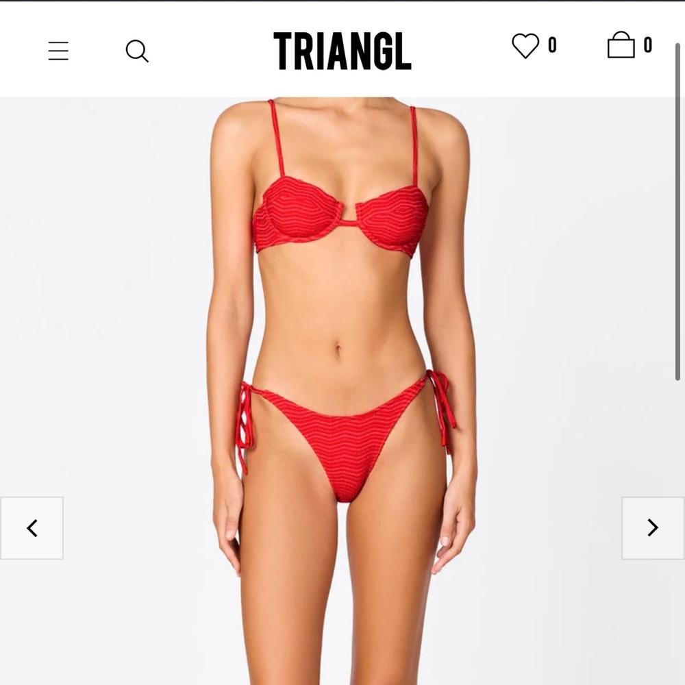 Pink Triangl set never worn